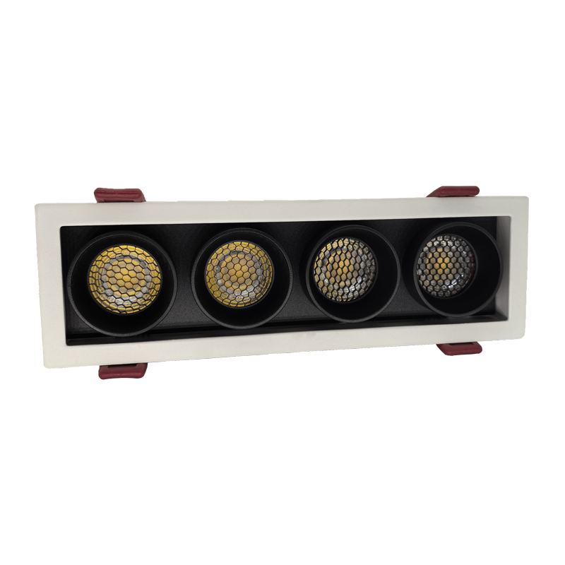 Four Headed LED Grille Light with Anti-glare Structure