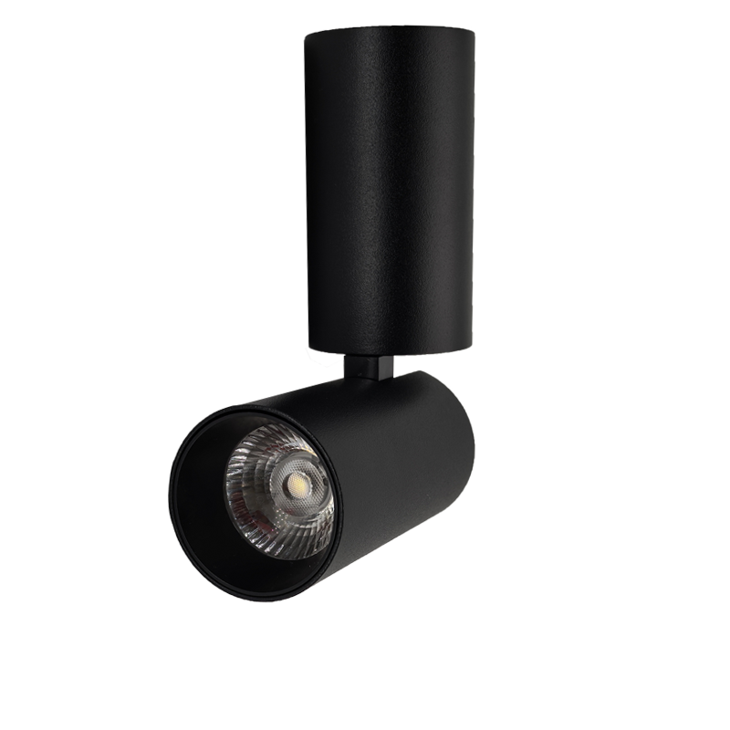 Black and Bending Surface Mounted Spotlight with Large and Rotating Adjusting Projection Angle